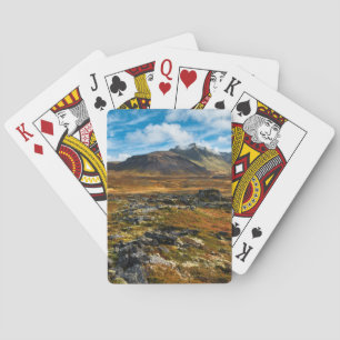 Autumn colours on the landscape playing cards