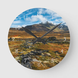 Autumn colours on the landscape round clock