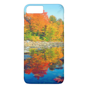 Autumn Colours reflecting in a stream in Vermont iPhone 8 Plus/7 Plus Case