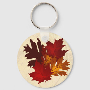 Autumn Colours Tree Leaves Keychain