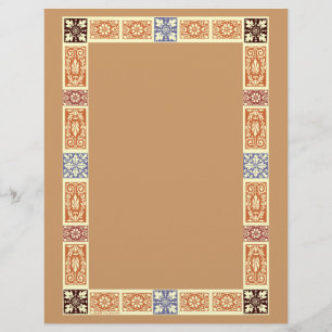 Autumn Colours Vintage Border Letterhead