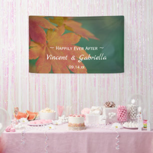 Autumn Colours Wedding Banner