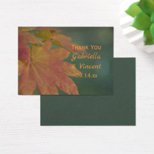 Autumn Colours Wedding Favour Tags
