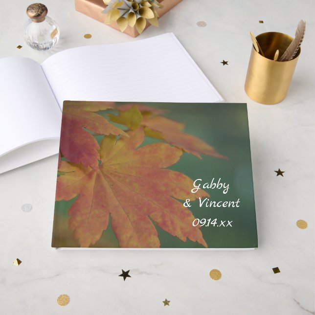 Autumn Colours Wedding Guest Book (Front Open)