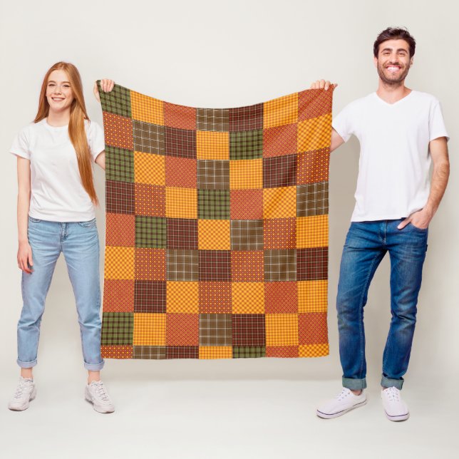 Autumn Comfort Quilt Fleece Blanket (In Situ)