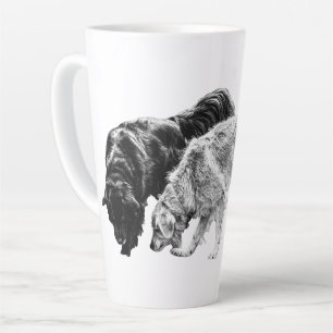 Autumn Companions in Shadow Latte Mug