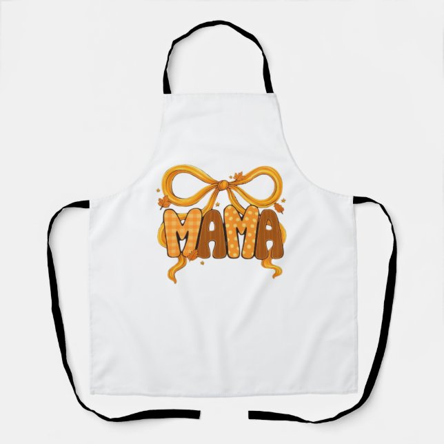 Autumn Coquette Mama – Cosy Fall Aesthetic with Bo Apron (Front)