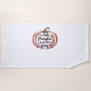 Autumn Coquette Mama – Cosy Fall Aesthetic with Bo Beach Towel