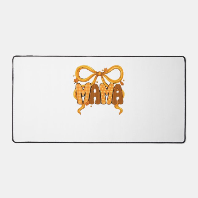 Autumn Coquette Mama – Cosy Fall Aesthetic with Bo Desk Mat (Front)