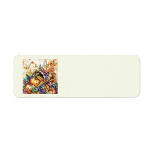 Autumn Cornucopia Address Labels