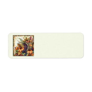 Autumn Cornucopia Address Labels