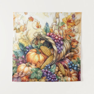 Autumn Cornucopia Art Tapestry