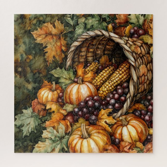 Autumn Cornucopia Jigsaw Puzzle (Vertical)