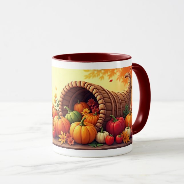 Autumn Cornucopia Mug (Front Right)