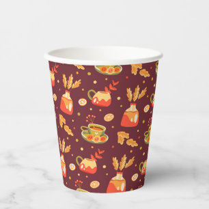 Autumn Cosy Pumpkin Spice Paper Cups