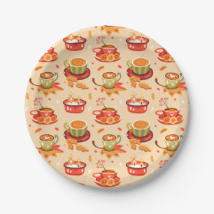 Autumn Cosy Pumpkin Spice Paper Plates