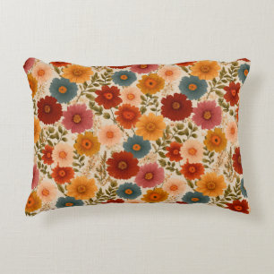 Autumn Cottagecore Floral Decorative Cushion