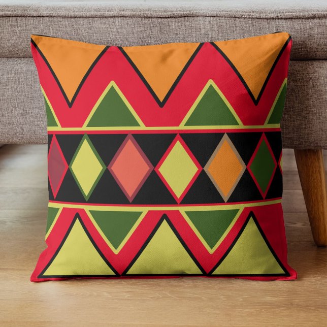 Autumn Countryside Aztec Pattern Cushion (Creator Uploaded)