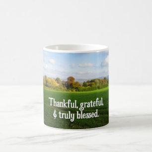 Autumn Countryside - Personalised Thanksgiving Coffee Mug