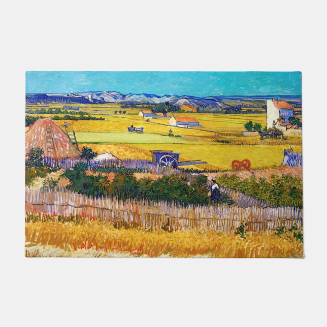 Autumn Countryside, Van Gogh Doormat (Front)