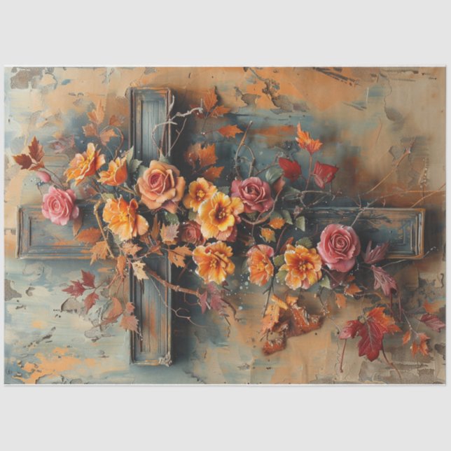 Autumn Cross Tissue Paper (Front)