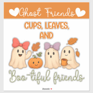Autumn Cups, Leaves & Boo-tiful Companions