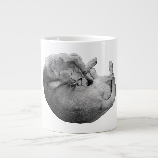 Autumn Curl of Calm Large Coffee Mug (Front)