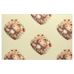  Autumn Cutie Shroom - Adorable Fall Mushroom  Fabric