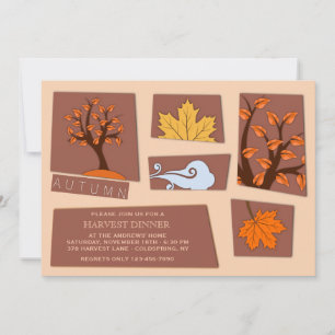 Autumn Cutouts Invitation