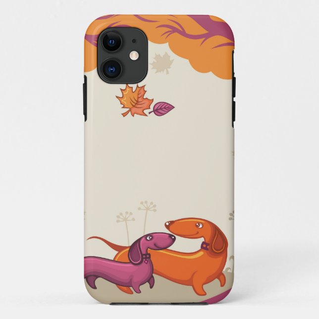 Autumn Dachshunds Case-Mate iPhone Case (Back)