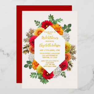 Autumn Dahlia Floral Fall Bridal Shower