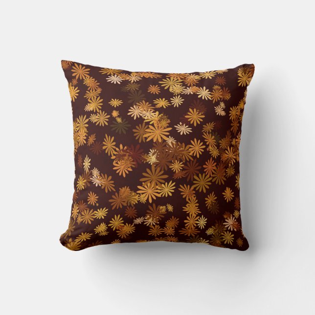 Autumn Daisies Cushion (Front)