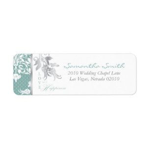Autumn Damask_lilchi Return Label B Return Address Label
