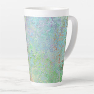 Autumn Dawn Neon Pastel Alcohol Ink Abstract Latte Mug