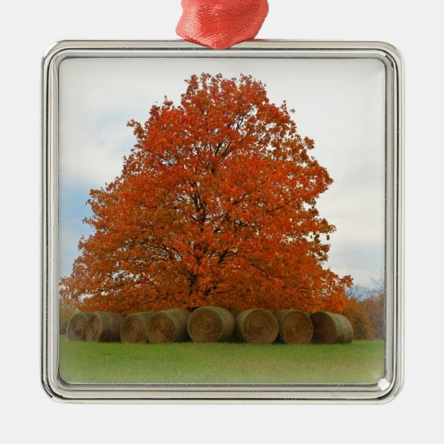 Autumn Day Metal Tree Decoration (Front)