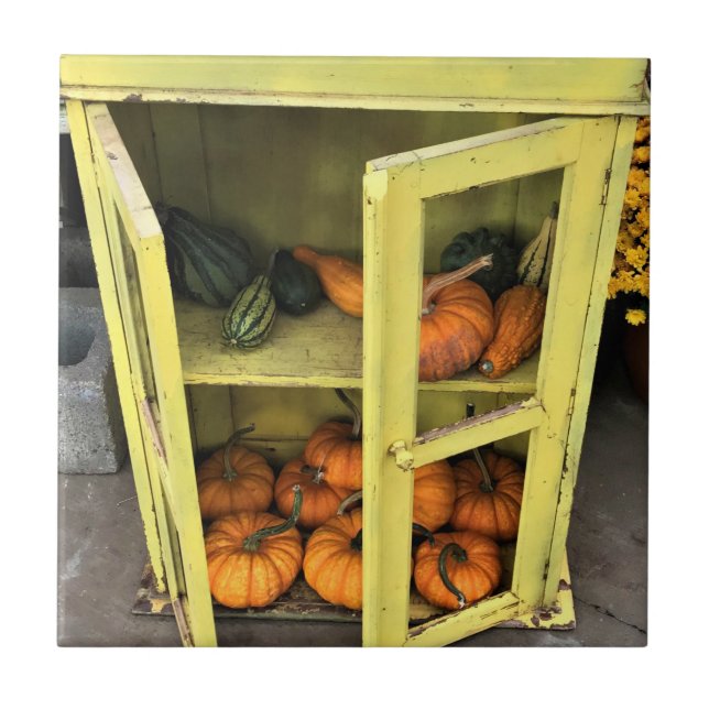 Autumn Decor Ceramic Tile (Front)