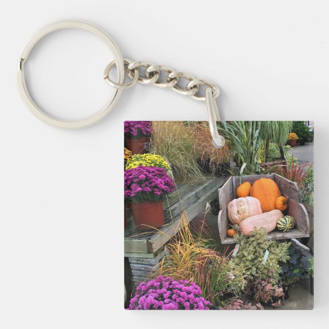 Autumn Decor Key Ring (Front)