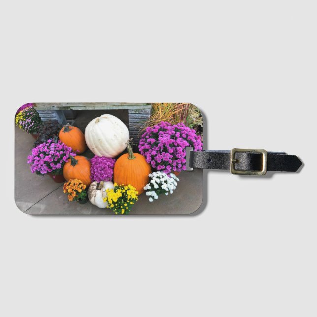 Autumn Decor Luggage Tag (Front Horizontal)