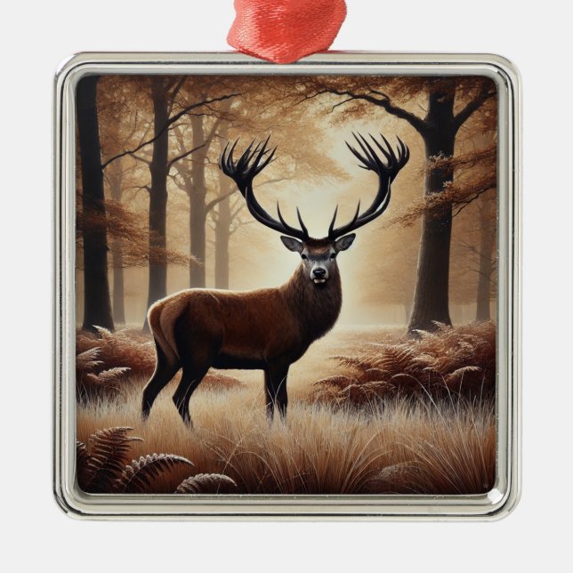 Autumn Deer Ornament (Front)