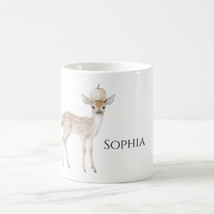 Autumn Deer Pumpkin Coffee Mug
