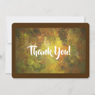 Autumn Design Thank You Card