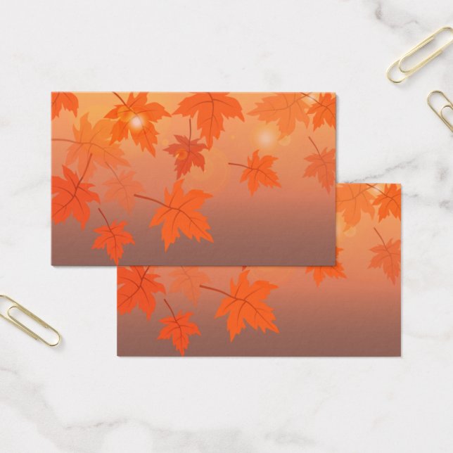 Autumn design with maple leaves and bokeh effect  (Office)