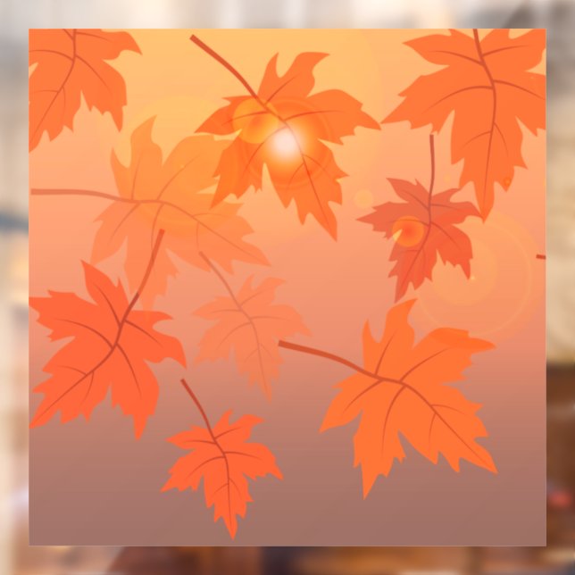 Autumn design with maple leaves and bokeh effect (Sheet 2)