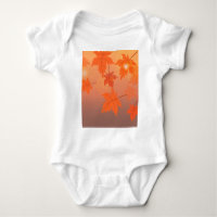 Autumn design with maple leaves and bokeh effect  
