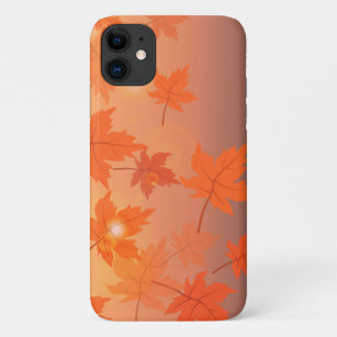 Autumn design with maple leaves and bokeh effect   Case-Mate iPhone case