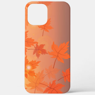Autumn design with maple leaves and bokeh effect iPhone 12 pro max case