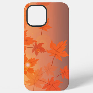 Autumn design with maple leaves and bokeh effect iPhone 12 pro max case