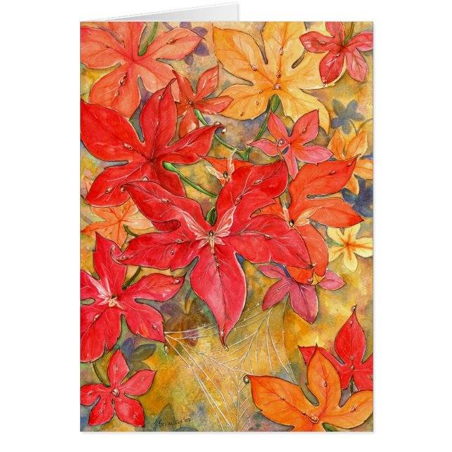"Autumn Dew" Card (Front)