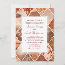 Autumn Diamonds | Fall Wedding Invitation