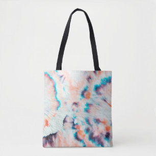 Autumn Dirty Art Graffiti. Tie Dye Shibori. Bordo Tote Bag
